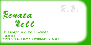 renata mell business card